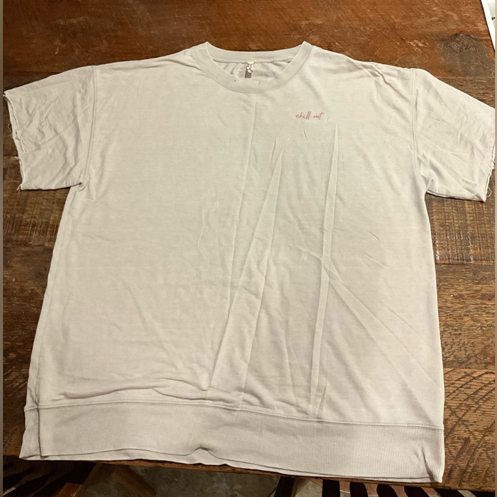 Free people oversized t shirt , chill out